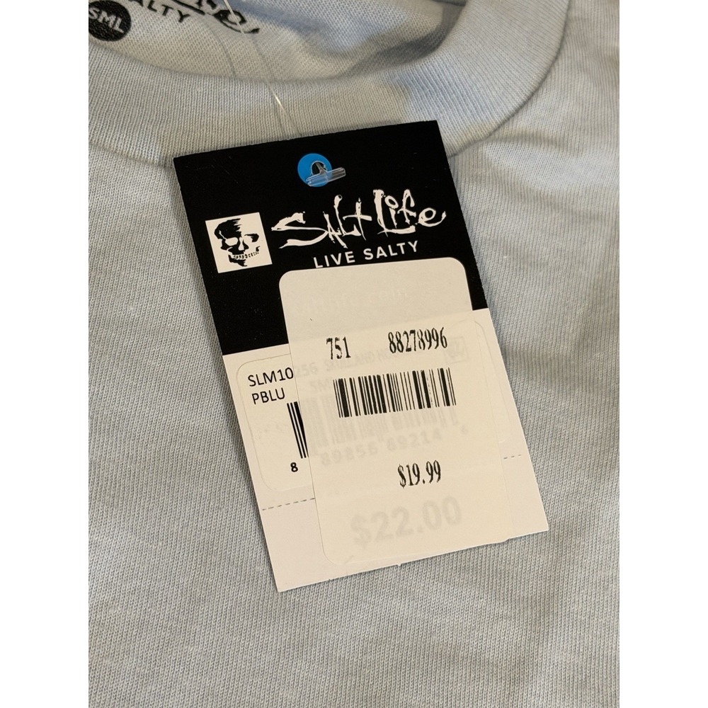 SALT LIFE T-shirts, Sizes Small Brand New Skulls And Poles - Picture 2 of 6